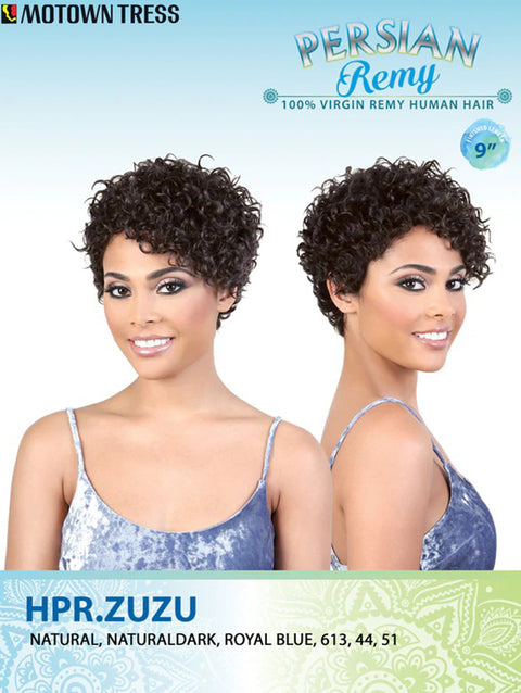 Motown Tress Persian Virgin Remy Human Hair Wig - HPR.ZUZU