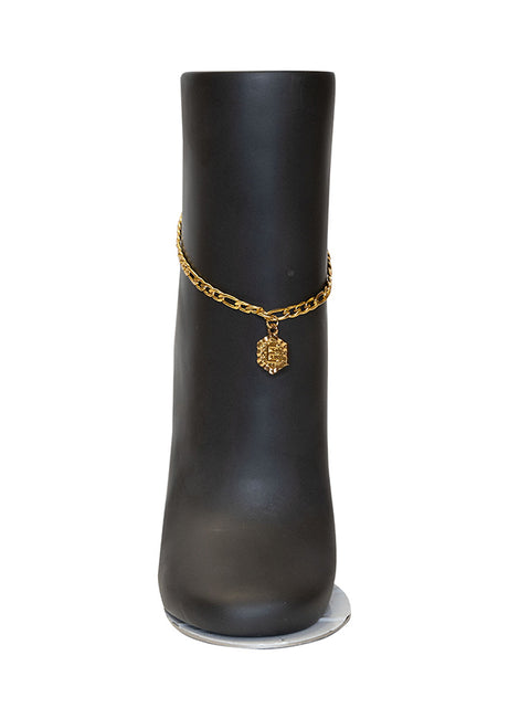 Esha Rep Your Letter Initial Anklet