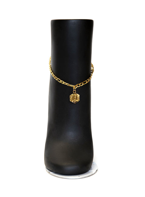 Esha Rep Your Letter Initial Anklet