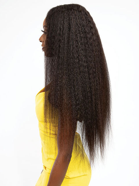 Janet Collection 100% Virgin Remy Human Hair Deep Part HD Lace Wig - KINKY CRIMP  *SALE
