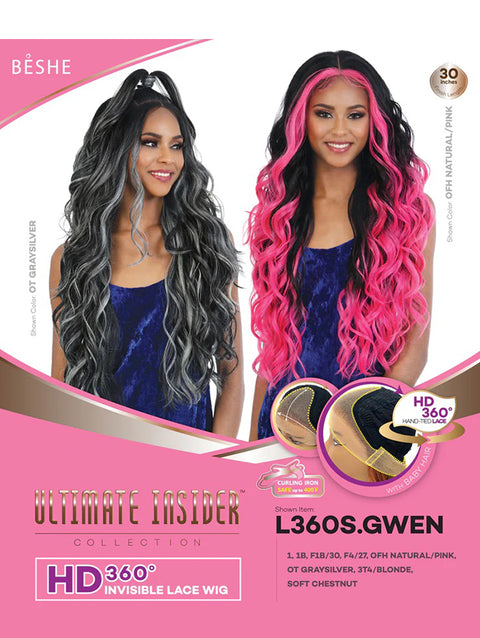 Beshe Ultimate Insider Collection HD 360 Invisible Lace Wig - L360S.GWEN