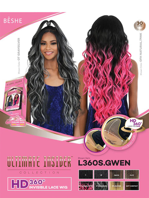 Beshe Ultimate Insider Collection HD 360 Invisible Lace Wig - L360S.GWEN