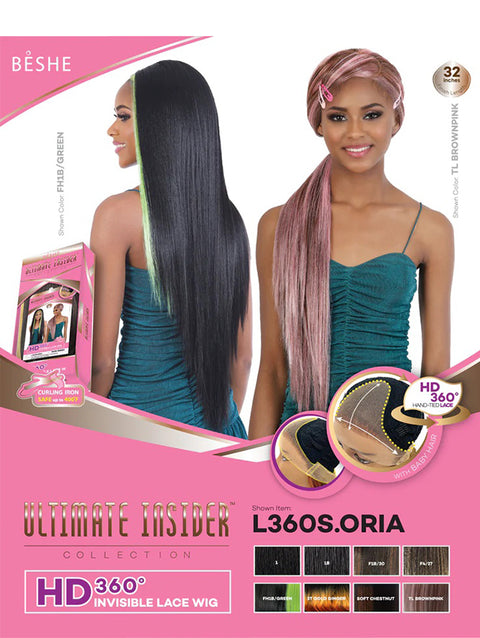 Beshe Ultimate Insider Collection HD 360 Invisible Lace Wig - L360S.ORIA