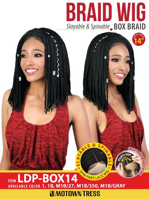 Motown Tress Slayable and Spinable Braided Lace Front Wig - LDP.BOX 14