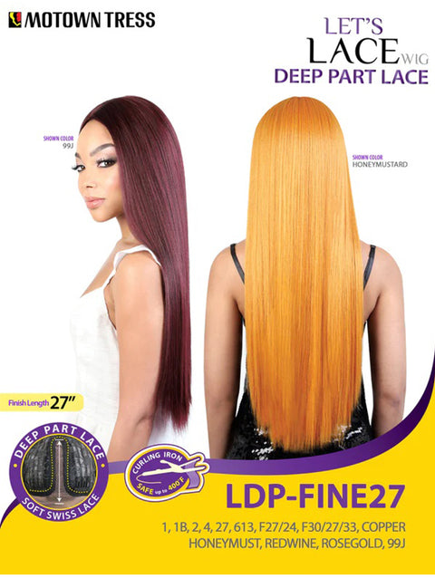 Motown Tress Let's Deep Part Lace Front Wig - LDP.FINE27