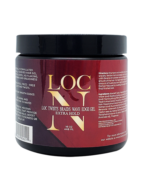Loc N Twists Braids Wave Edge Gel Extra Hold 16oz