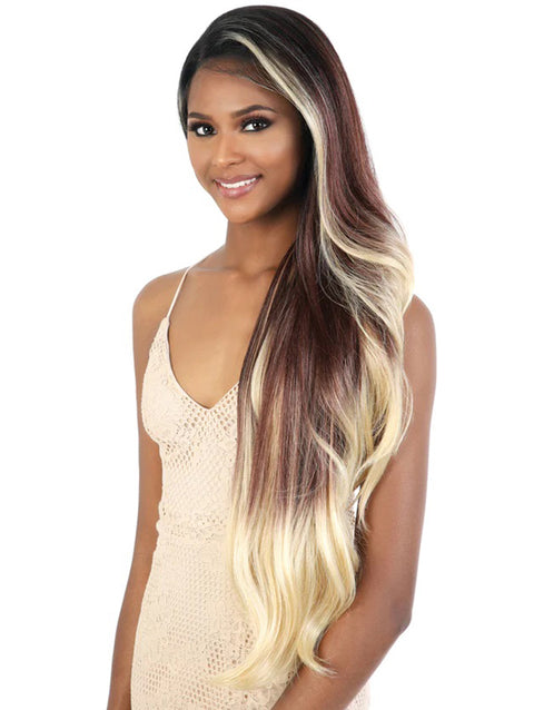 Motown Tress Premium Synthetic 13x7 HD Invisible Fake Scalp Lace Wig - LS137.RIYA