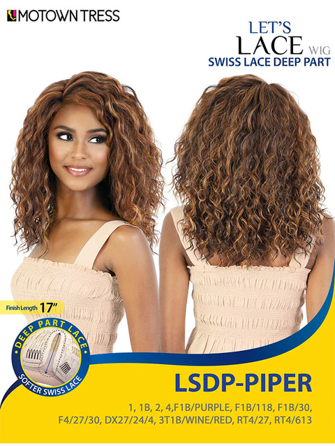 Motown Tress Let's Deep Part Swiss Front Lace Wig - LSDP.PIPER
