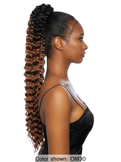 Mane Concept Mega Brazilian Crochet Ponytail Drawstring - DEEP TWIST 30 MBCP01