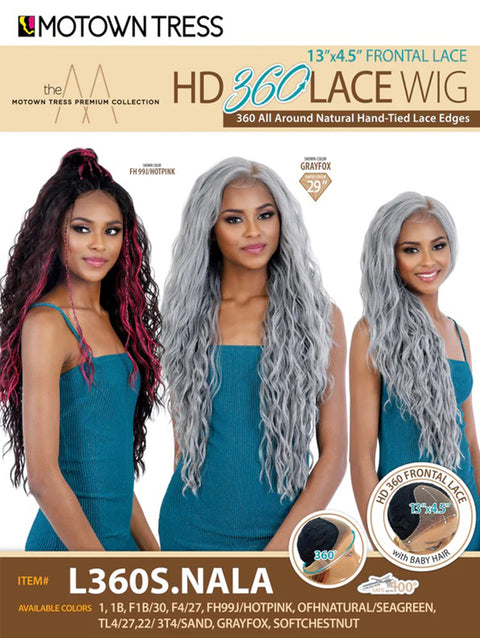 Motown Tress Persian 13x4.5 Frontal Lace HD 360 Lace Wig - L360S.NALA