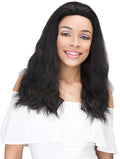 Janet Collection Natural Virgin Remy Human Hair 360 Lace Wig - NATURAL 22