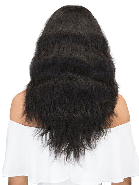 Janet Collection Natural Virgin Remy Human Hair 360 Lace Wig - NATURAL 22