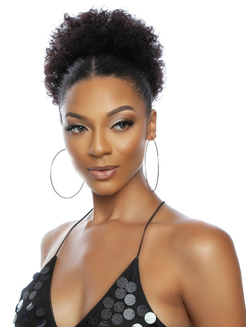 Mane Concept Pristine Queen Human Hair DrawString - PQWNT03 AFRO PUFF WNT LARGE