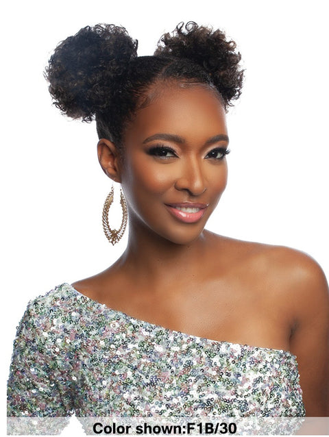 Mane Concept Pristine Queen Human Hair DrawString - PQWNT05 DOUBLE AFRO PUFF WNT