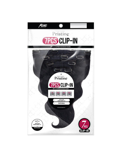 Mane Concept Pristine Human Hair BODY WAVE Clip In Hair 7pc