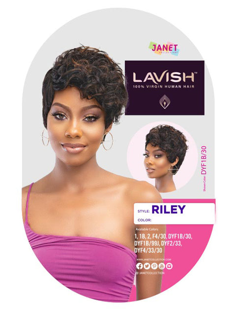 Janet Collection Lavish 100% Virgin Human Hair RILEY Wig