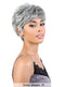 Motown Tress Human Hair Silver Gray Hair Collection Wig - SH.AISHA