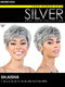 Motown Tress Human Hair Silver Gray Hair Collection Wig - SH.AISHA