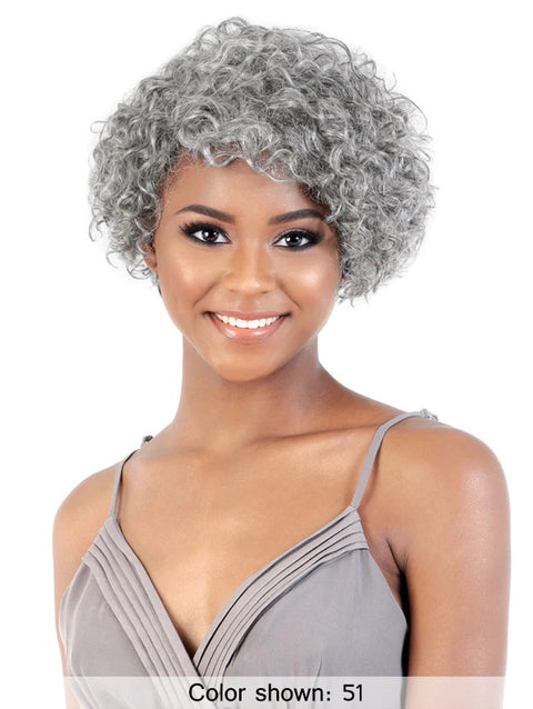 Motown Tress Human Hair Silver Gray Hair Collection Wig - SH.FIT