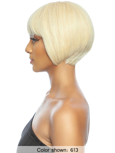 Mane Concept Trill 11A 100% Unprocessed Human Hair TR1130 REFINED BOB WITH BANG Full Wig 8"