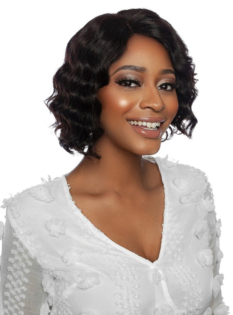 Mane Concept Trill 100% Unprocessed Human Hair HD Lace Front Wig - TR202 ROTATE PART OCEAN WAVE 10"