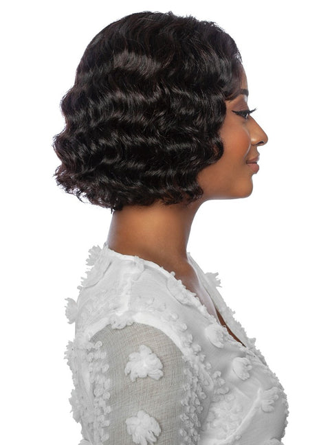 Mane Concept Trill 100% Unprocessed Human Hair HD Lace Front Wig - TR202 ROTATE PART OCEAN WAVE 10"