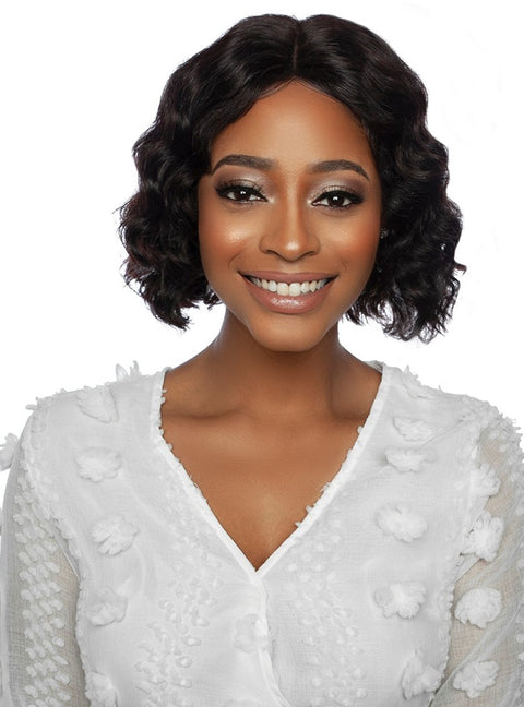 Mane Concept Trill 100% Unprocessed Human Hair HD Lace Front Wig - TR202 ROTATE PART OCEAN WAVE 10"