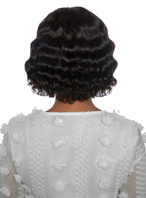 Mane Concept Trill 100% Unprocessed Human Hair HD Lace Front Wig - TR202 ROTATE PART OCEAN WAVE 10"