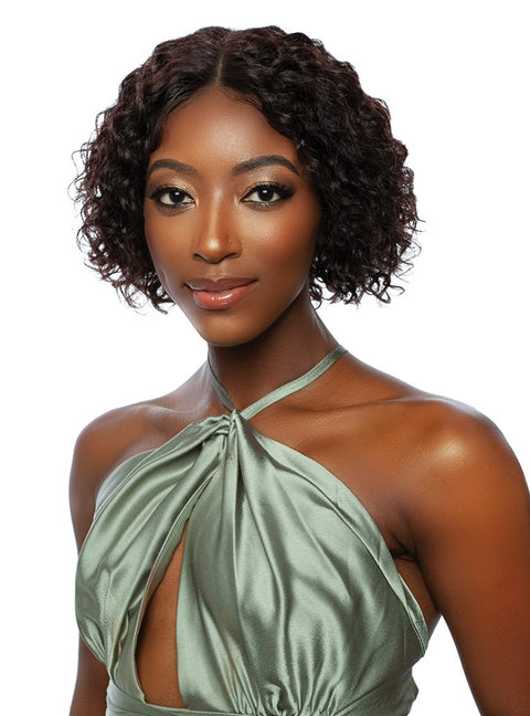 Mane Concept Trill 100% Unprocessed Human Hair HD Lace Front Wig - TR204 ROTATE PART WATER CURL 10"