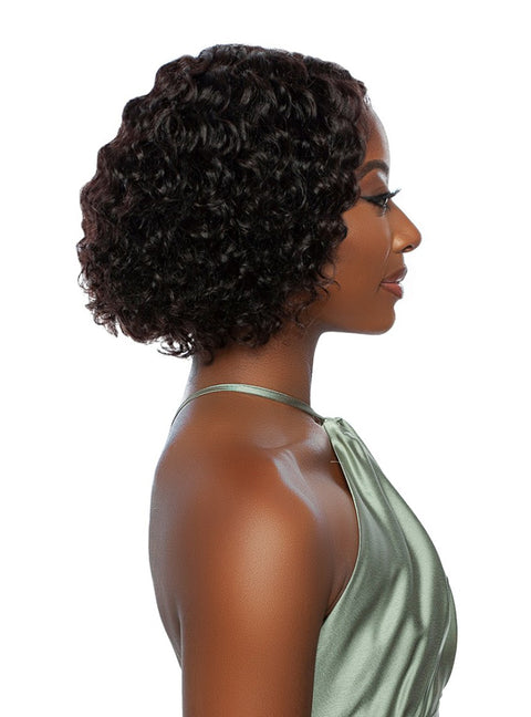 Mane Concept Trill 100% Unprocessed Human Hair HD Lace Front Wig - TR204 ROTATE PART WATER CURL 10"