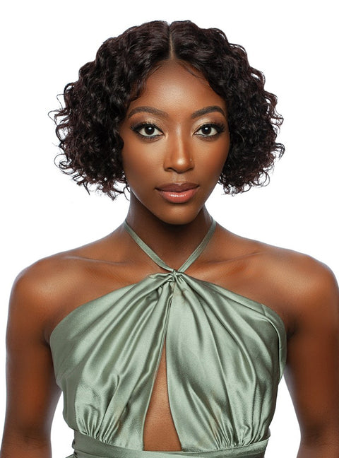 Mane Concept Trill 100% Unprocessed Human Hair HD Lace Front Wig - TR204 ROTATE PART WATER CURL 10"