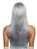 Mane Concept Trill 13A Human Hair HD Pre-Colored Lace Front Wig - TROC211 13A ICY GREY STRAIGHT