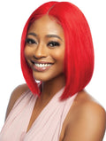 Mane Concept Trill 13A Human Hair HD 6" Deep Pre-Colored Lace Front Wig - RED STRAIGHT BOB TROC2330