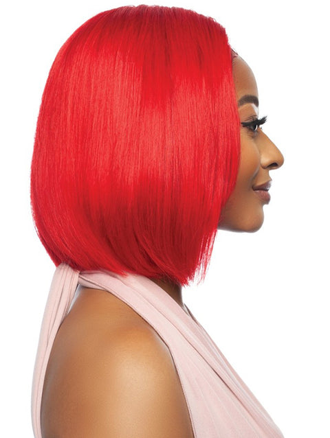Mane Concept Trill 13A Human Hair HD 6" Deep Pre-Colored Lace Front Wig - RED STRAIGHT BOB TROC2330