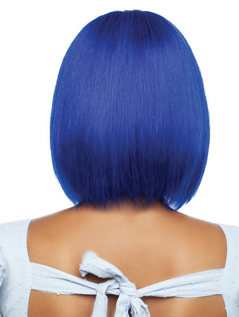 Mane Concept Trill 13A Human Hair HD 6" Deep Pre-Colored Lace Front Wig - ROYAL BLUE STRAIGHT BOB TROC2331
