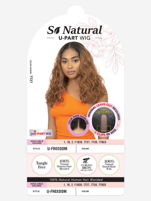R&B Collection So Natural Blended Human Hair U Part Wig - U-FREEDOM