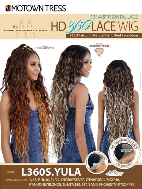 Motown Tress Persian 13x4.5 Frontal Lace HD 360 Lace Wig - L360S.YULA