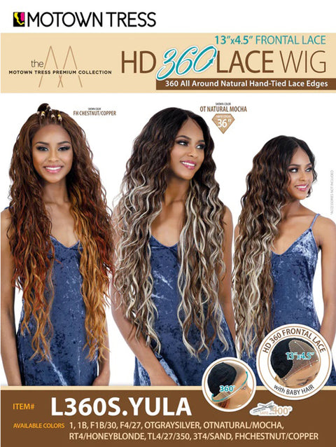 Motown Tress Persian 13x4.5 Frontal Lace HD 360 Lace Wig - L360S.YULA