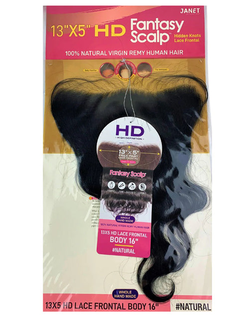 Janet Collection 100% Human Hair Fantasy Scalp 13x5 HD BODY Lace Frontal Closure