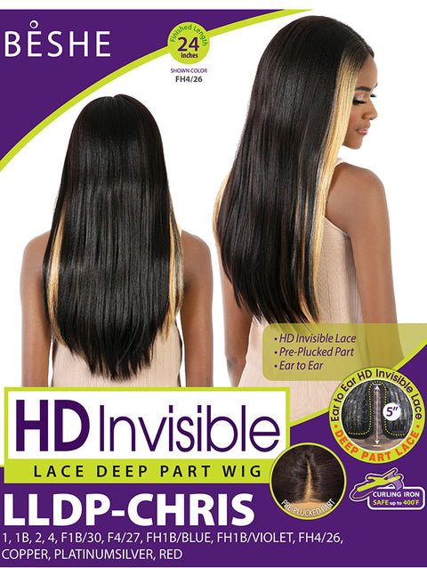 Beshe Heat Resistant Lady Lace Slay and Style Deep Part Lace Wig - LLDP-CHRIS