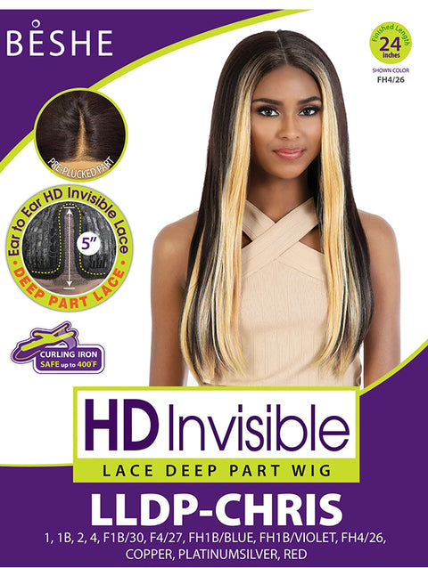 Beshe Heat Resistant Lady Lace Slay and Style Deep Part Lace Wig - LLDP-CHRIS