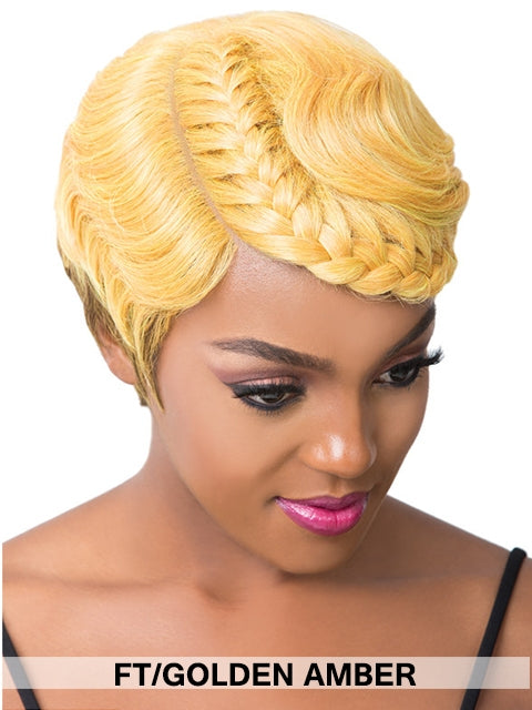 Its a Wig Premium Synthetic Iron Friendly Wig - CROWN BRAID PIXIE