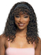 Janet Collection 100% Human Hair Crescent Band Wet&Wavy Wig - DEEP
