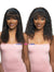 Janet Collection 100% Human Hair Crescent Band Wet&Wavy Wig - DEEP