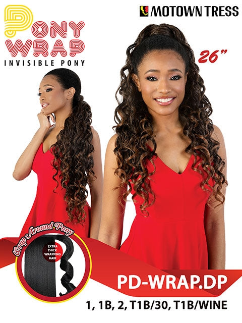 Motown Tress Premium Synthetic Pony Wrap Ponytail - PD-WRAP.DP