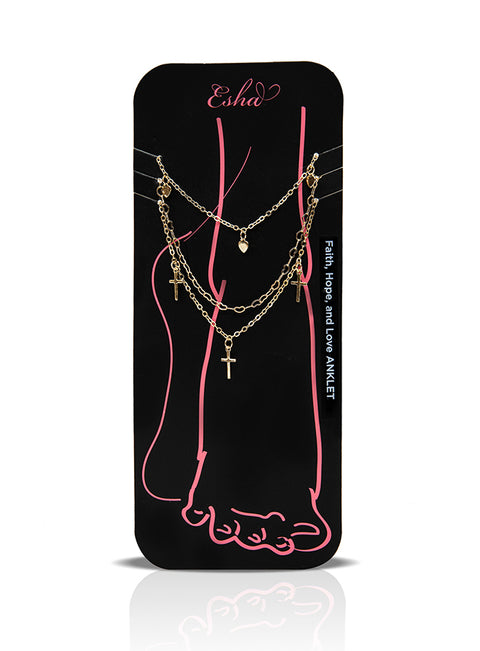 Esha  Anklet Set 3pc - Faith, Hope & Love