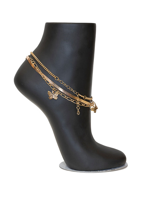 Esha  Anklet Set 3pc - Flutter Wishes