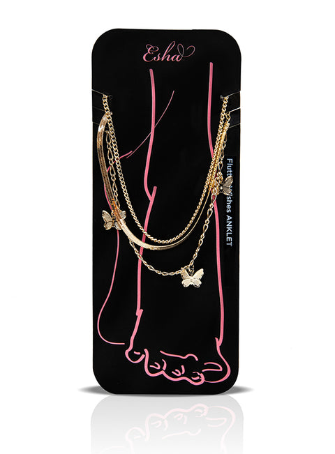 Esha  Anklet Set 3pc - Flutter Wishes