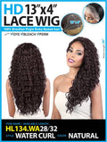 Beshe Virgin Remy Human Hair 13x4 HD HL134.WA WATER CURL Lace Wig