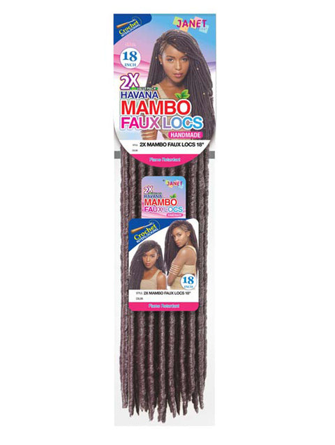 Janet Collection Havana 2X MAMBO FAUX LOCS Crochet Braid 18